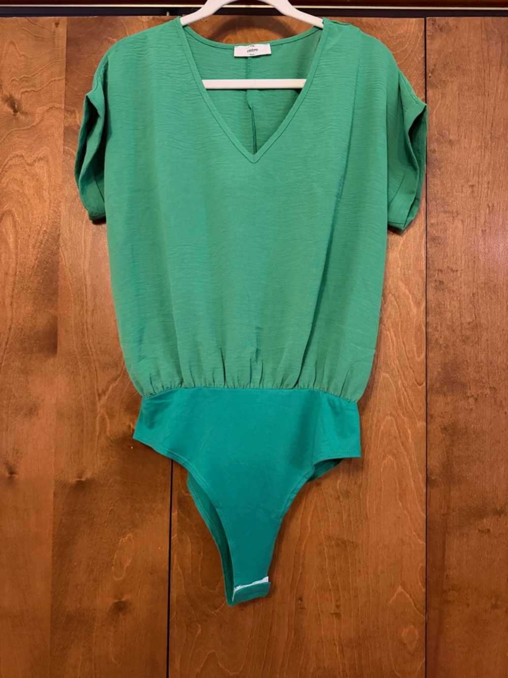 Green woman One-Piece Bodysuit - Classic V-Neck